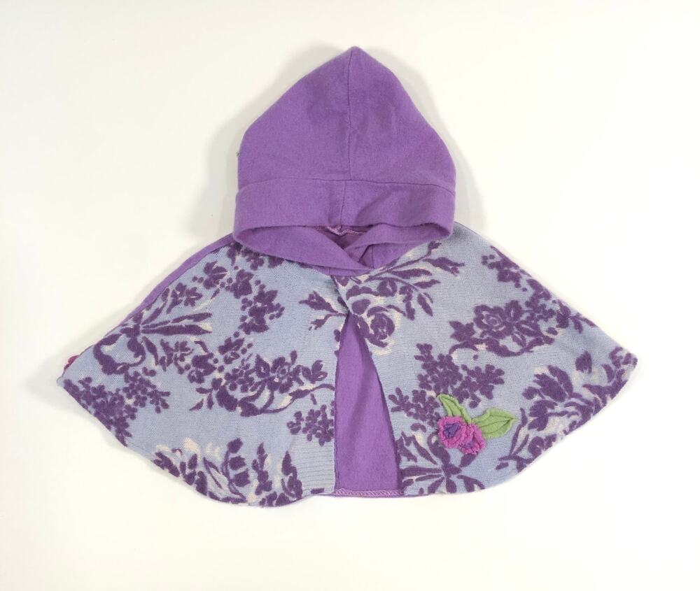 RAGGED THISTLE BOHO GIRLS PONCHO SIZE 2/4T